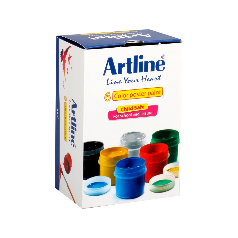 گواش 6رنگ پلاستیکی آرتلاین